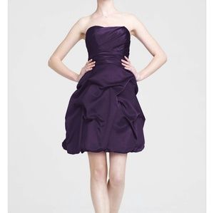Purple David bridal dress