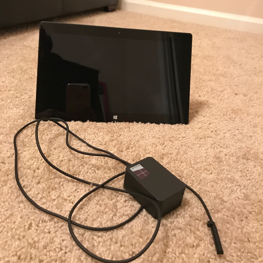 Microsoft Surface Pro Tablet with charging cable