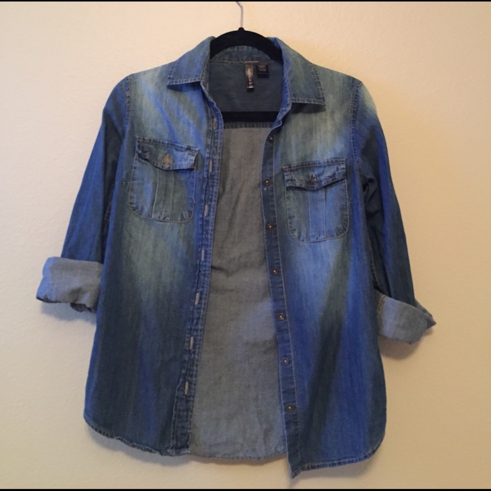 Button down jean shirt