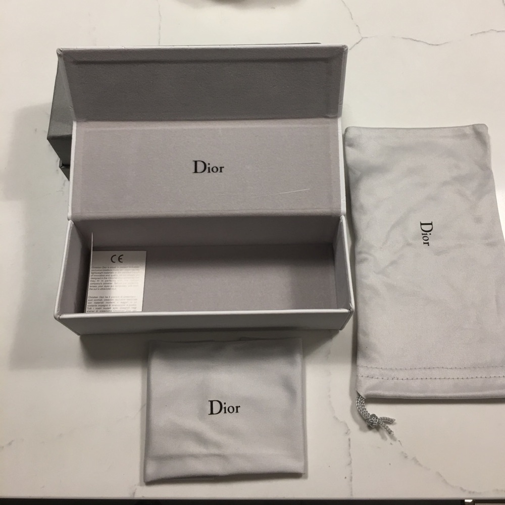Authentic White Dior Sunglass Case