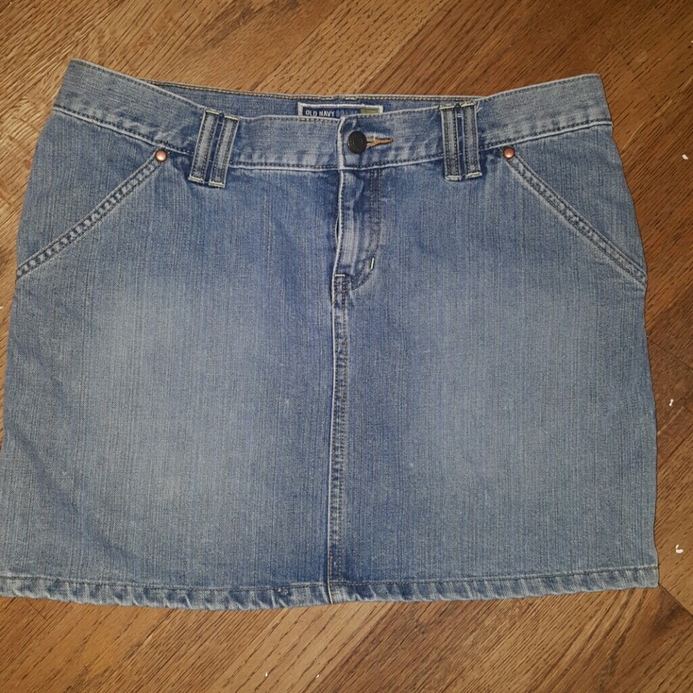 Vintage denim mini skirt size 8