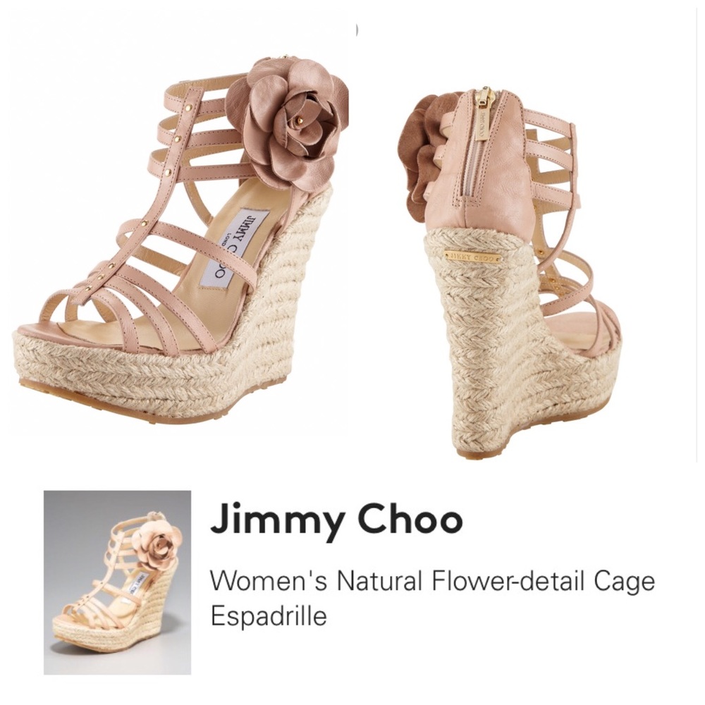 Jimmy Choo Flower-detail Cage Espadrille