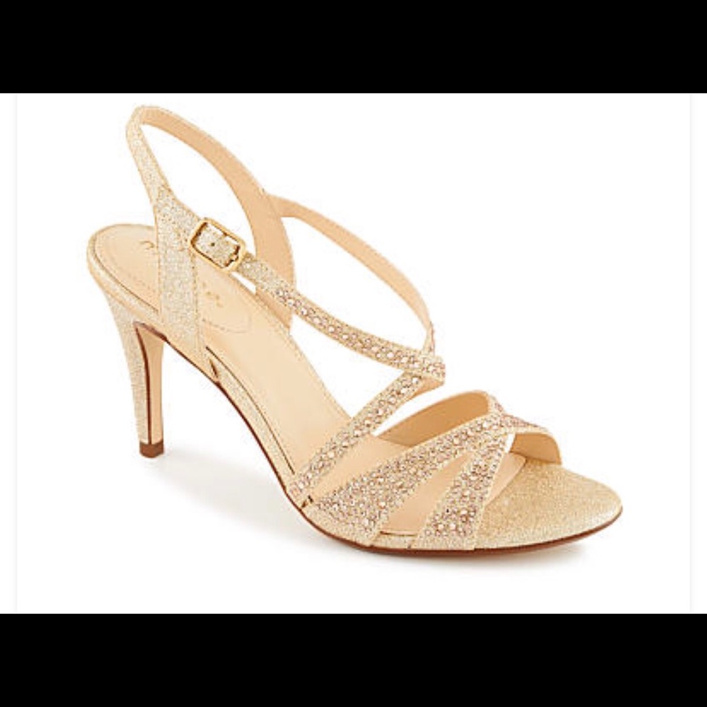 Gold heeled sandal