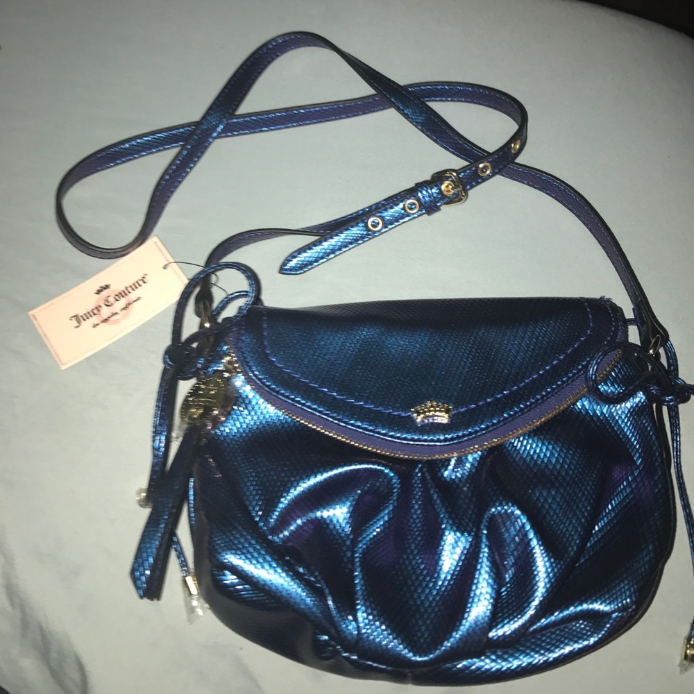 Blue metal Juicy Couture satchel