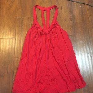 Red fancy tank top
