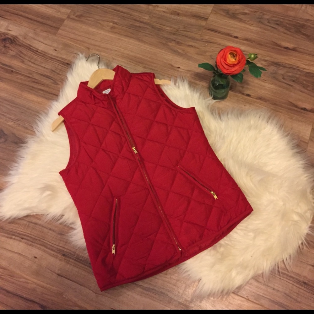 Red Puffer Vest