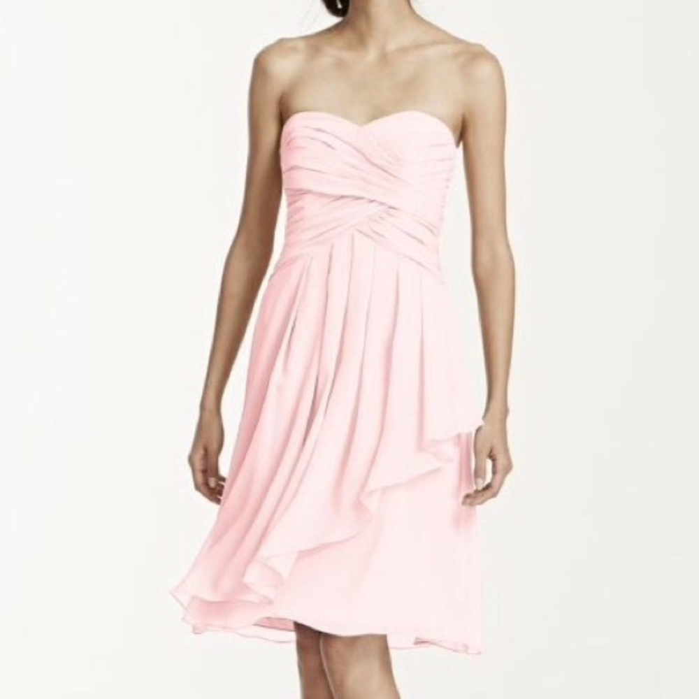 Petal Pink Davids Bridal Bridesmaid Dress