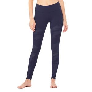 Alo Yoga Moto Leggings in Navy