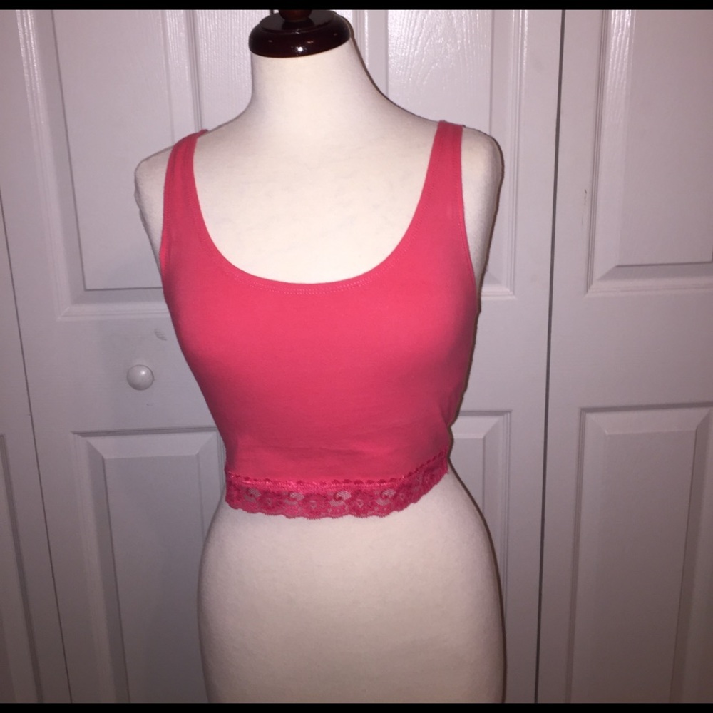 Pink crop top
