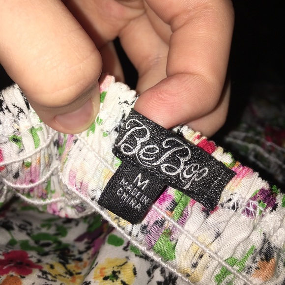 Strapless Flower Pattern Spring Dress - Picture 3 of 4