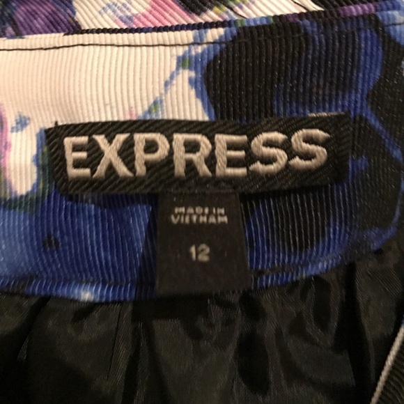 Express Skirts - Express Blue/White Floral Skirt Express Skirts - Express Blue/White Floral Skirt
