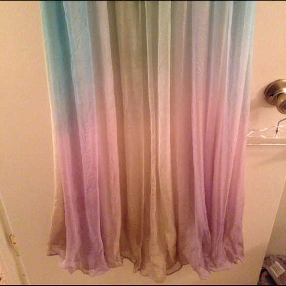 100% silk rainbow ombré gown! - Picture 5 of 8