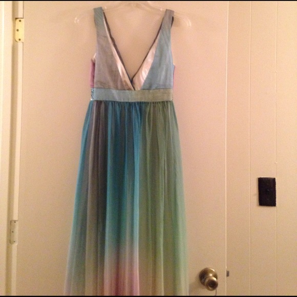100% silk rainbow ombré gown! - Picture 8 of 8