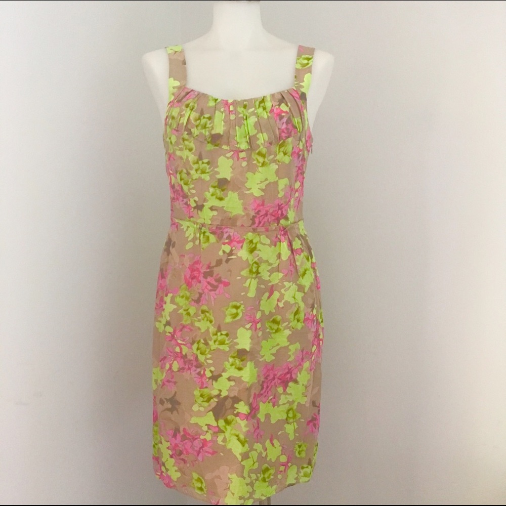 Banana Republic Silk Blend Floral Dress