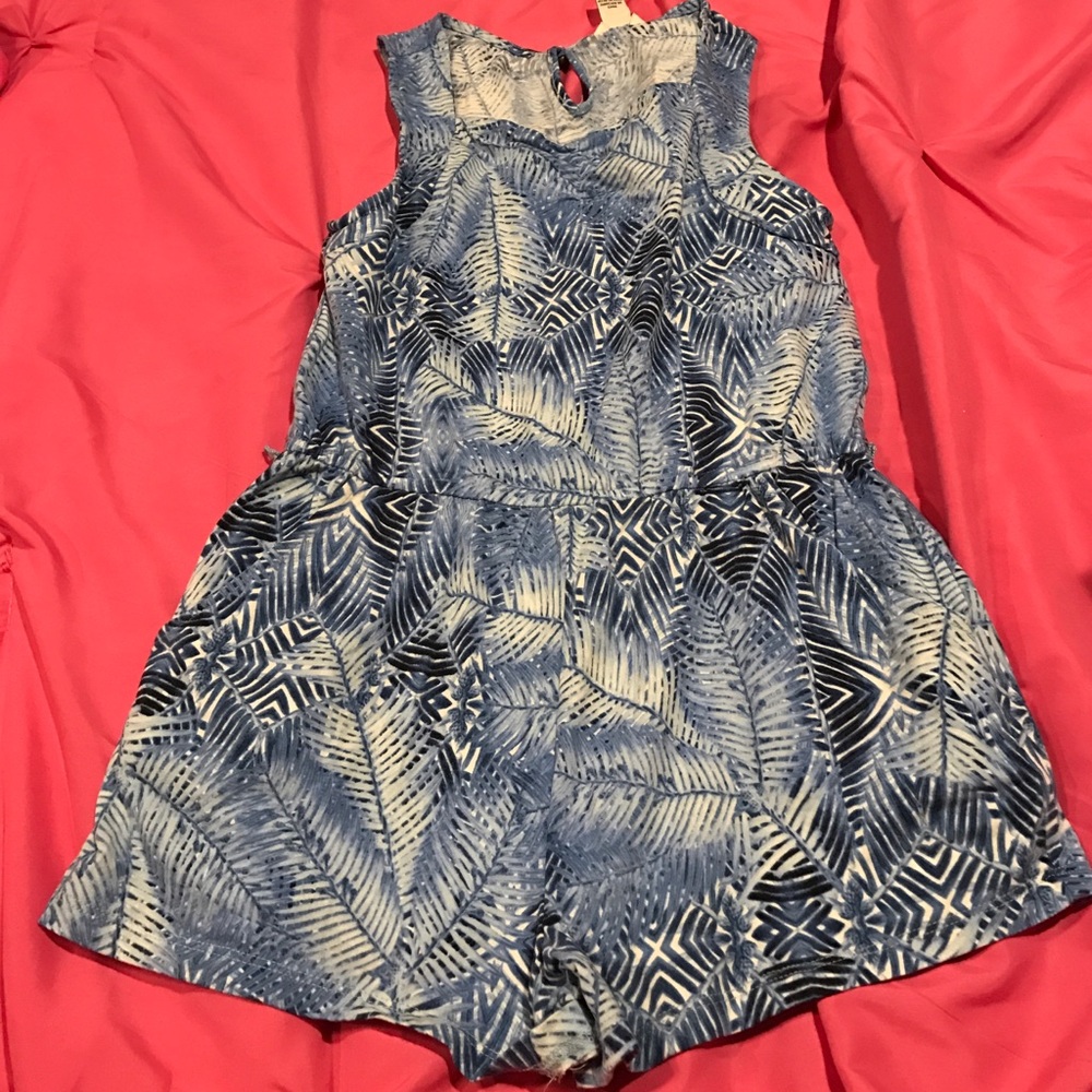 Forever21 Girls blue Floral Romper