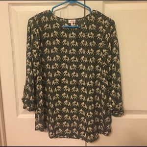 Pixley Ellie Printed 3/4 Sleeve Blouse