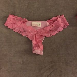 Pinkini bikini bottom only with lace sides