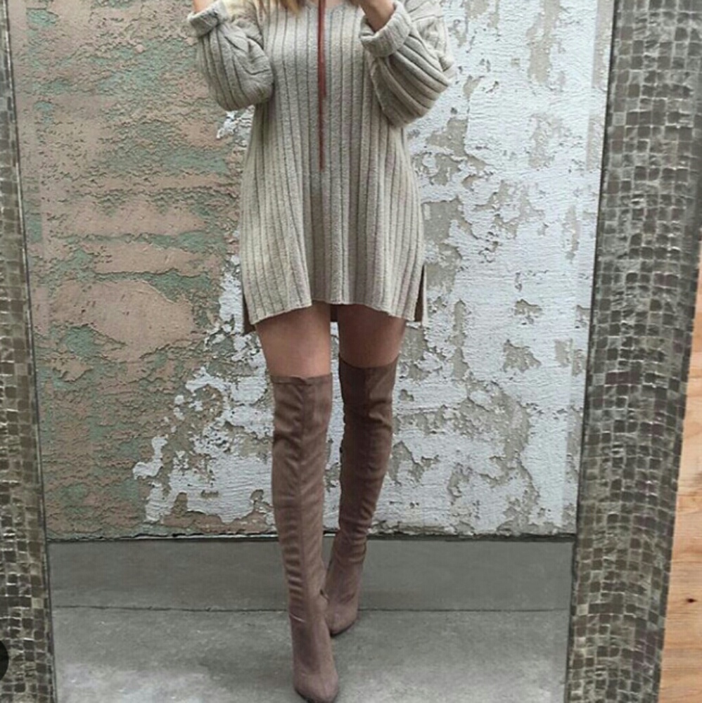 Thigh High Suede Boots