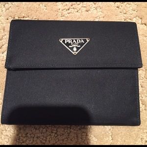 black Prada nylon wallet