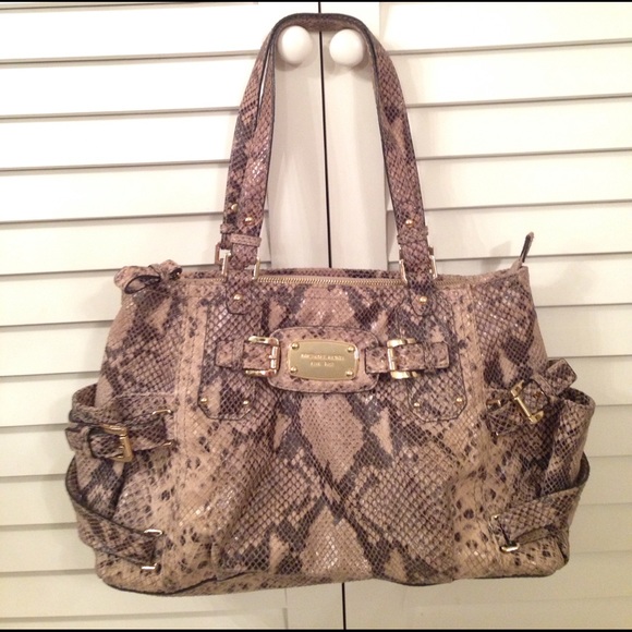 MICHAEL Michael Kors Handbags - $💧Michael Kors Python Shoulder Bag- No Offers
