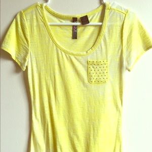 Sugar Rush yellow tee