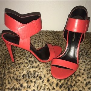 Red Leather Sandals