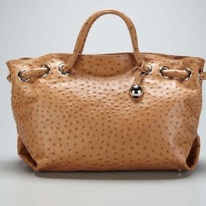 Furla Carmen Ostrich Tote (neutral color)