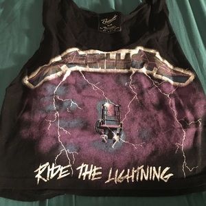 Metallica ride the lightning shirt