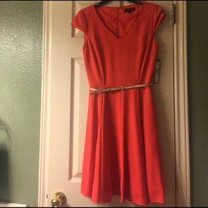 Tahari Kayla Dress in Mango