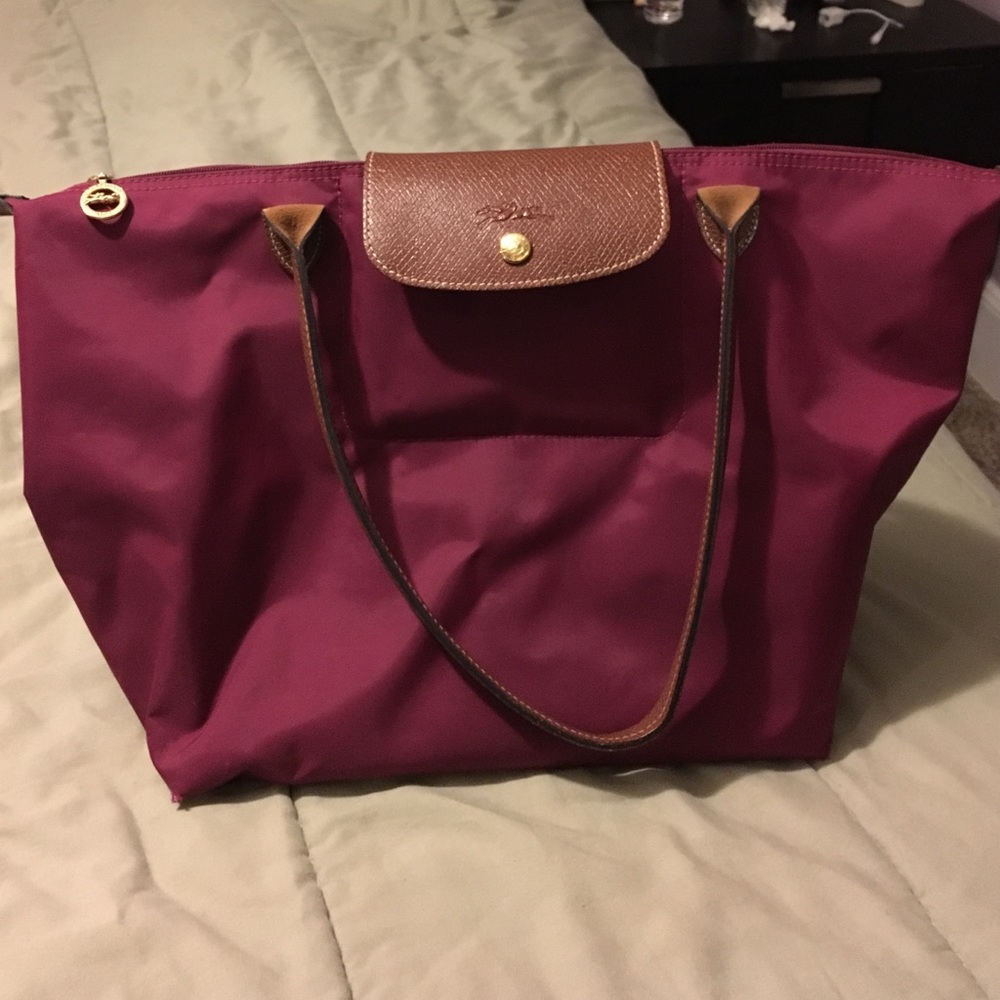 Large Le Pilage Longchamp with long straps