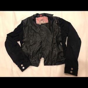 Faux Leather Moto Jacket