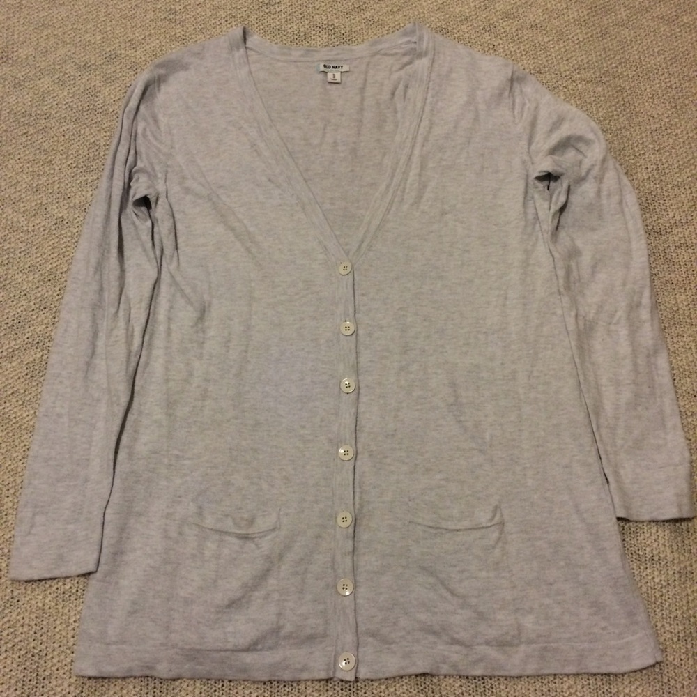 Long Grey Button cardigan