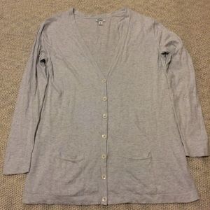 Long Grey Button cardigan