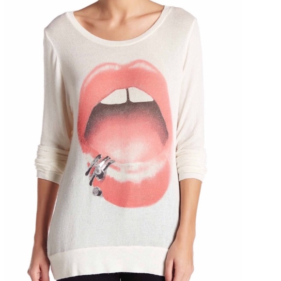 Lauren Moshi Crewneck Pullover Sweater [natural] - Picture 3 of 4