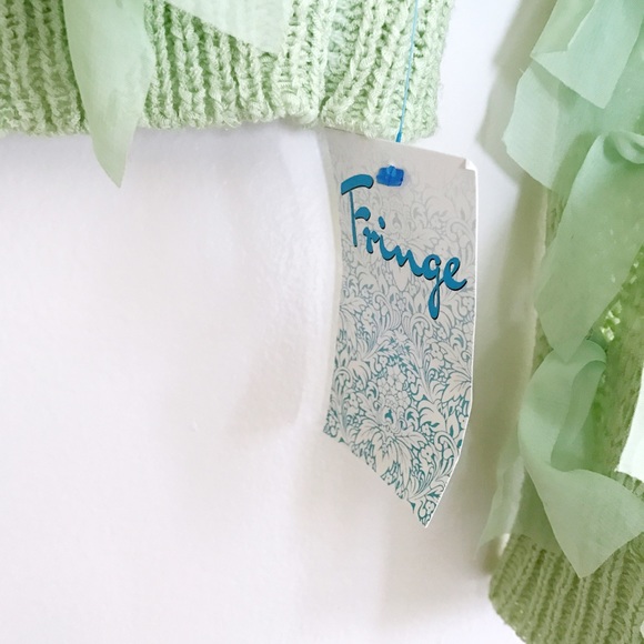 Rehab Green Fringe Sweater - Brand new with tags! - Picture 3 of 4