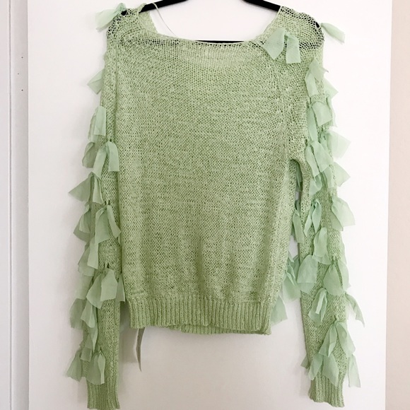 Rehab Green Fringe Sweater - Brand new with tags! - Picture 4 of 4