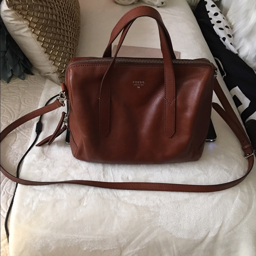 Fossil Sydney Satchel Brown