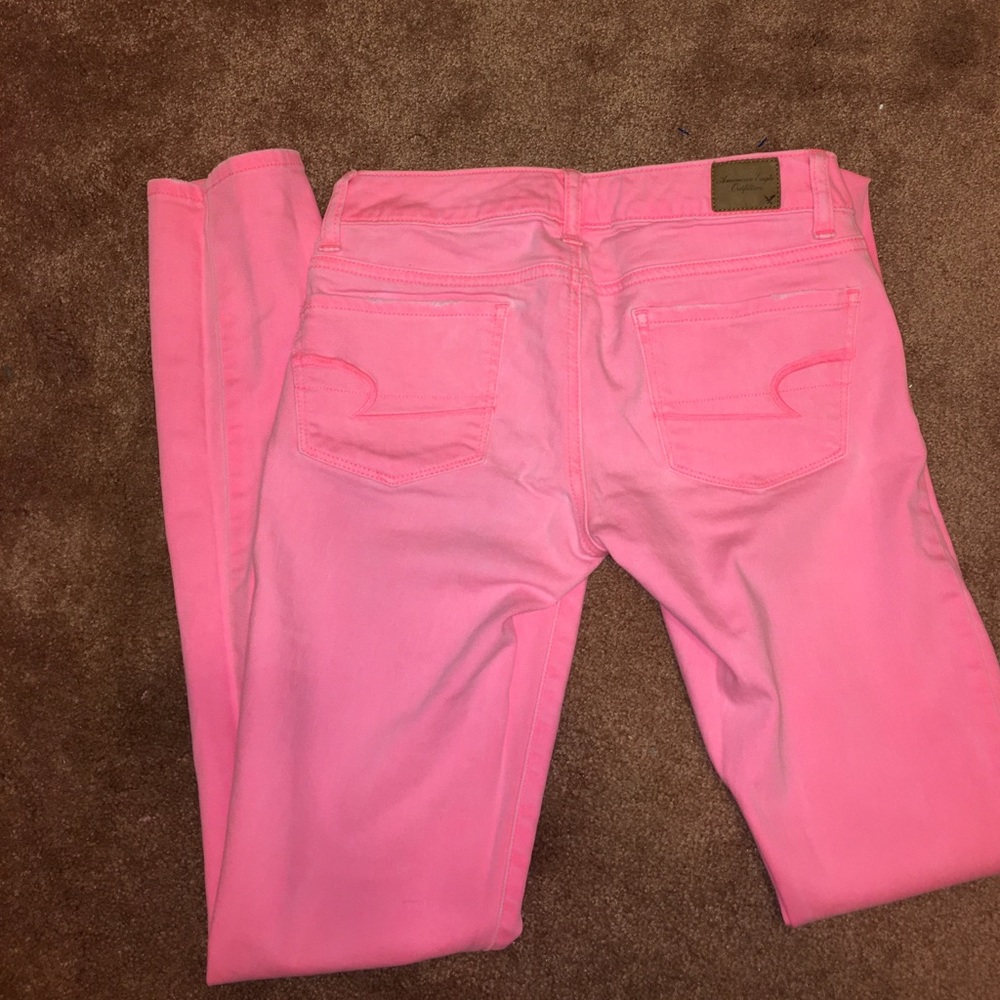 American Eagle Pink/Peach Jeans