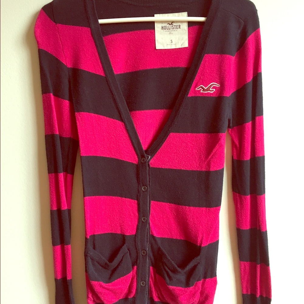 Hollister button up sweater