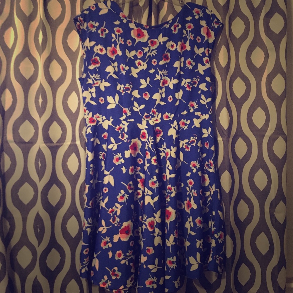 Flower print summer dress