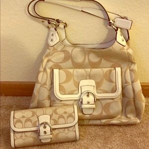 Coach matching purse and wallet