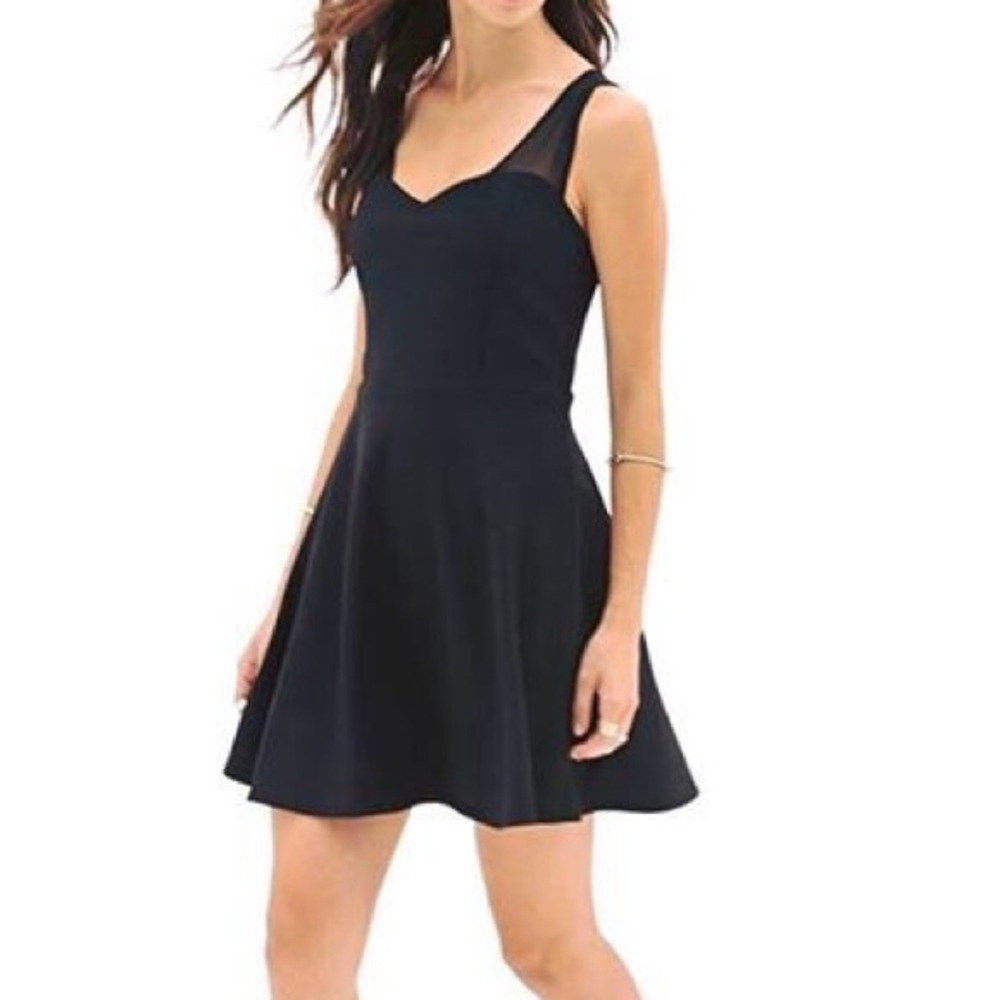 F21 Mesh shoulder Dress