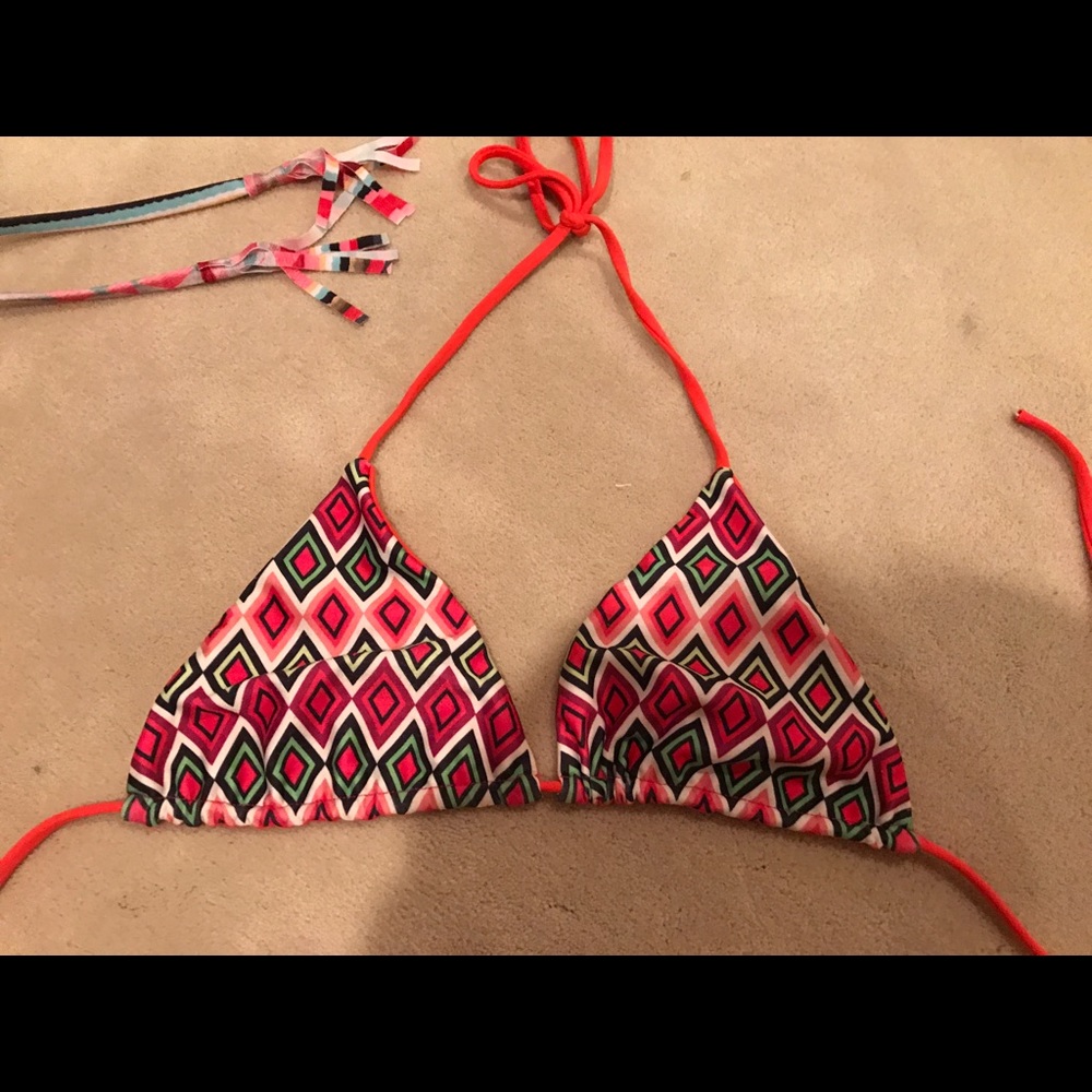 Adorable reversible Mary grace swim bikini top