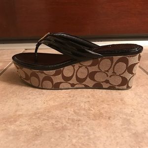 Coach wedge shoes