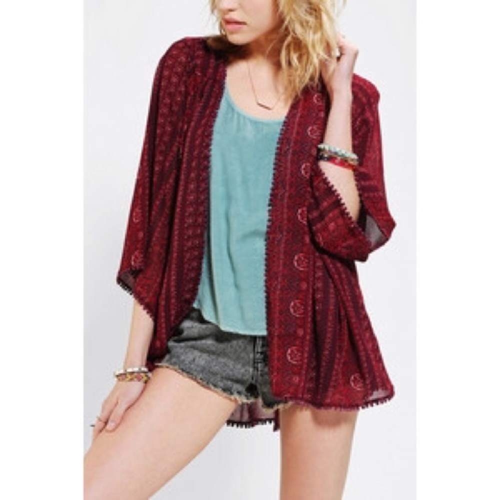 Urban Outfitters Ecote Red Kimono