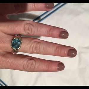 David Yurman blue topez ring