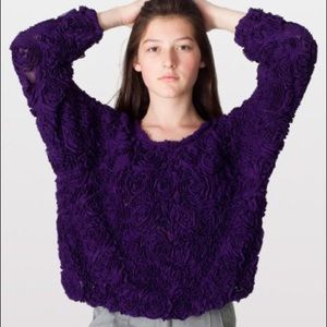 Delicate purple rose sweater ❤️