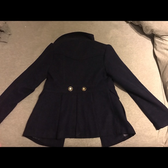 Indigo Pea Coat - Picture 2 of 2