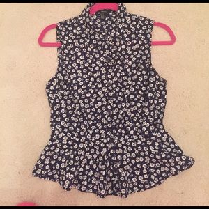 Floral Peplum Top