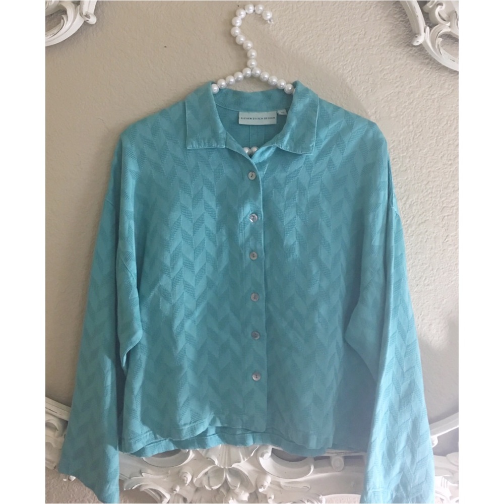 🌿Eleven Stitch Design soft turquoise